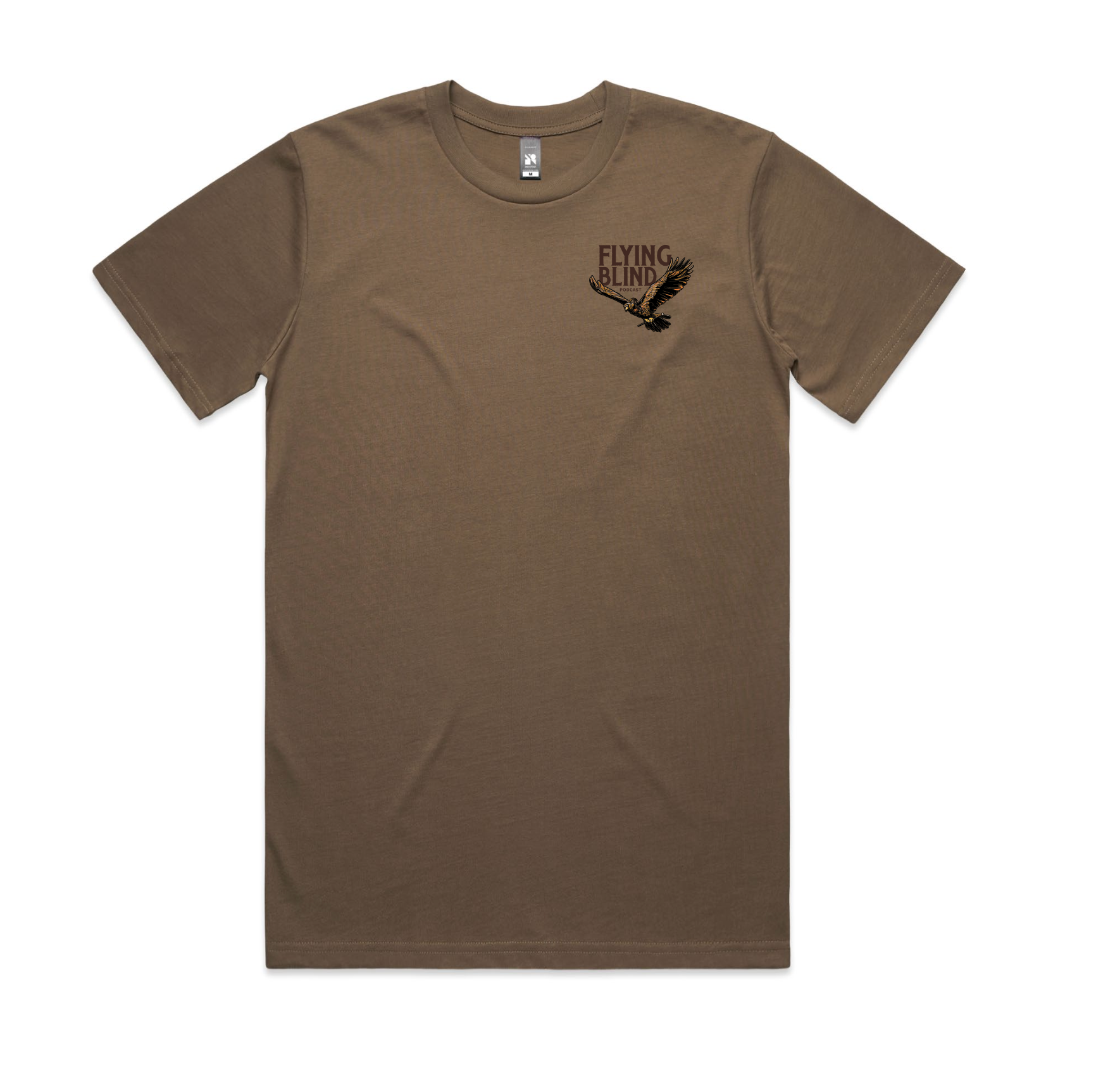 PRE SALE: Flying Blind Signature T-Shirt - Walnut